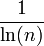 \frac{1}{\ln(n)}