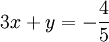 3x+y=-\frac45