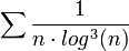 \sum\frac1{n\cdot log^3(n)}