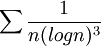 \sum\frac{1}{n(logn)^3}