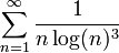 \sum_{n=1}^\infty\frac{1}{n\log(n)^3}